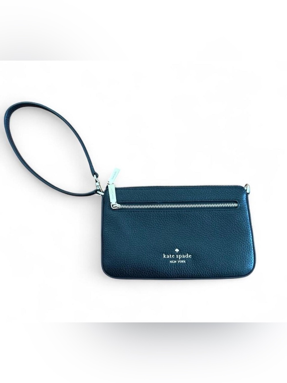 kate spade Pebbled Wristlet in Black. Like new without tags